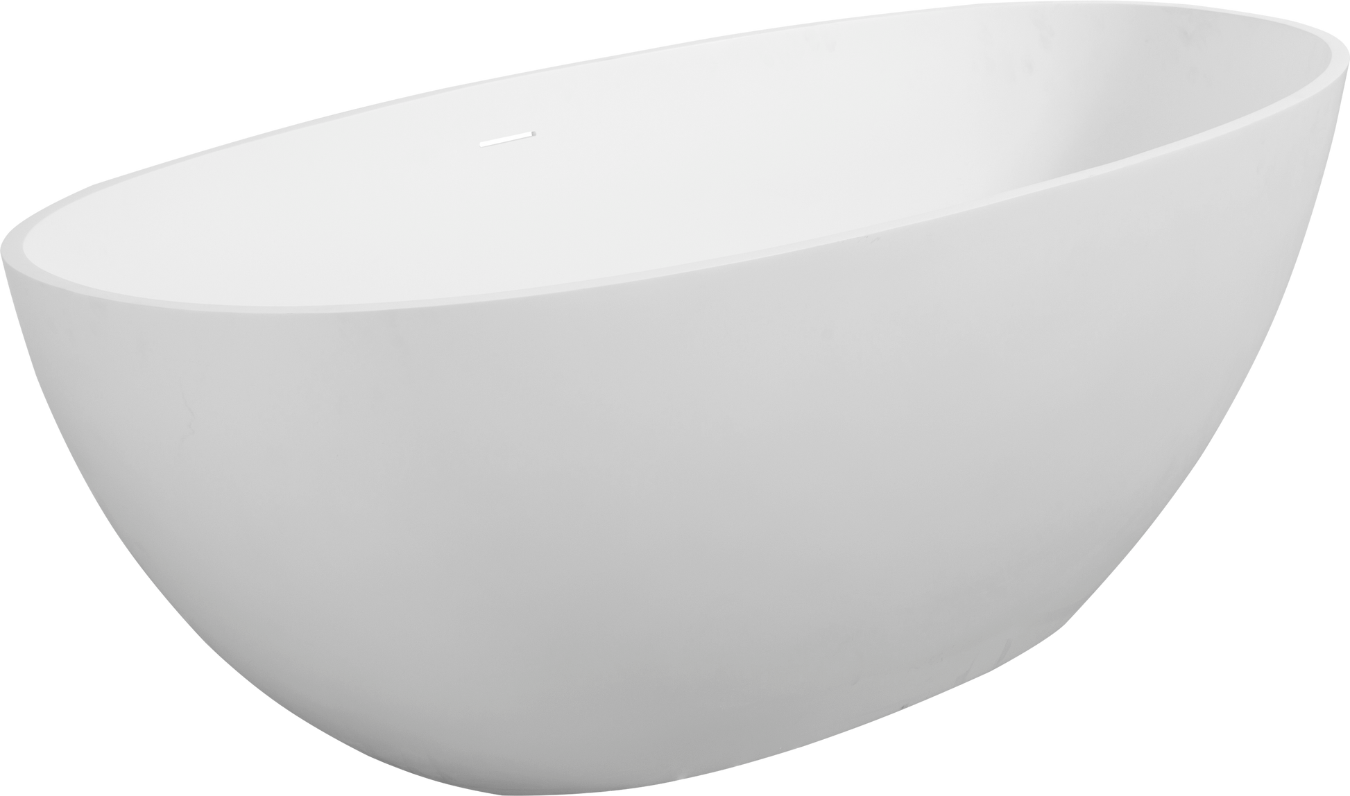 Luxury Handcrafted Stone Resin Freestanding Soaking Bathtub With Overflow In Matte White, Cupc Certified 24S06 65Mw Matte White Bathroom Freestanding Tubs Soaking Center Solid Surface