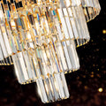 Golden Luxury Crystal Chandelier Modern Chandeliers Lights Fixture Hanging Pendant Light Fixture For Dining Room Bedroom Living Room Dia 23.6 Inch Gold Gold Crystal Iron
