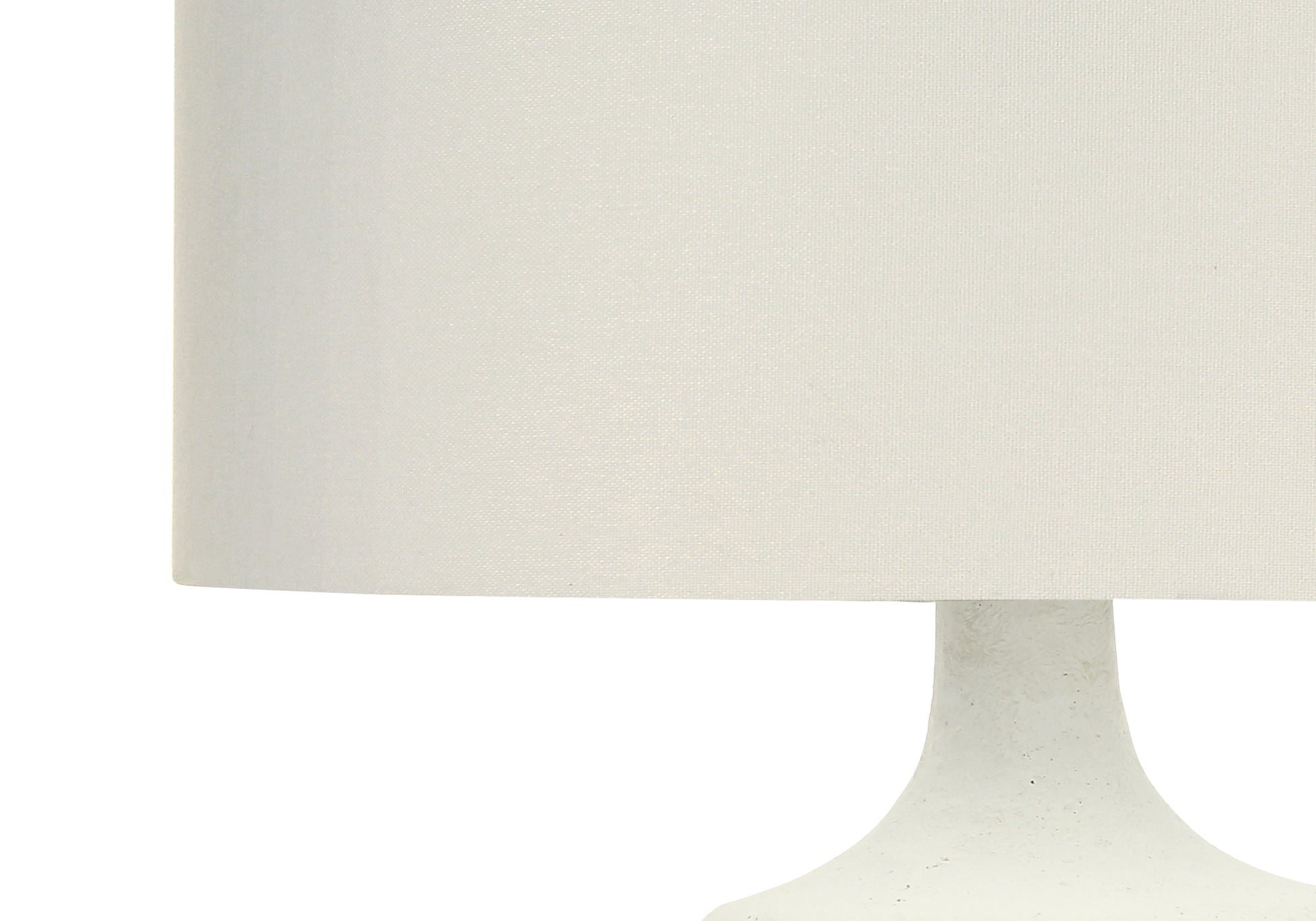 Lighting, 26"H, Table Lamp, Ivory Cream Shade, Cream Resin, Contemporary Cream Polyresin