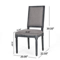 Dining Chair Grey Fabric