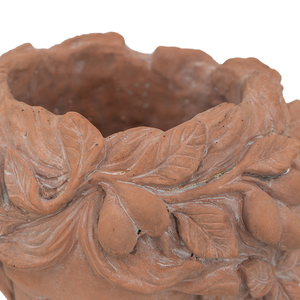 8X9X11.5" Brown Head Bust Planter, Greek Style Cement Head Planter Indoor Outdoor Home Garden Decor Brown Garden & Outdoor Cement