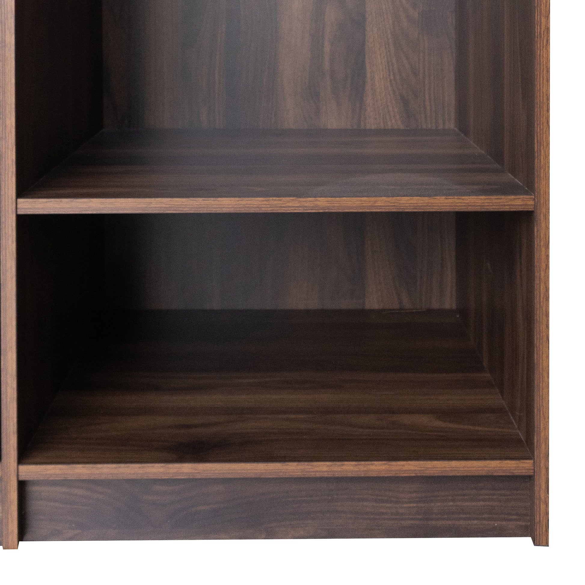 Open Wooden Wardrobe Storage For Bedroom, Brown Brown Particle Board