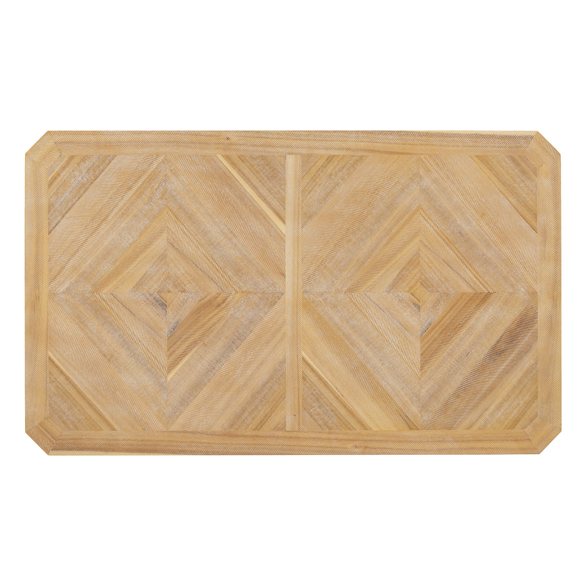 7 Piece Farmhouse Dining Set Classic Rustic Table And 6 High Back Design Chairs For Dining Room, Kitchen Natural Wood Wash Natural Wood Wash Solid Wood Mdf