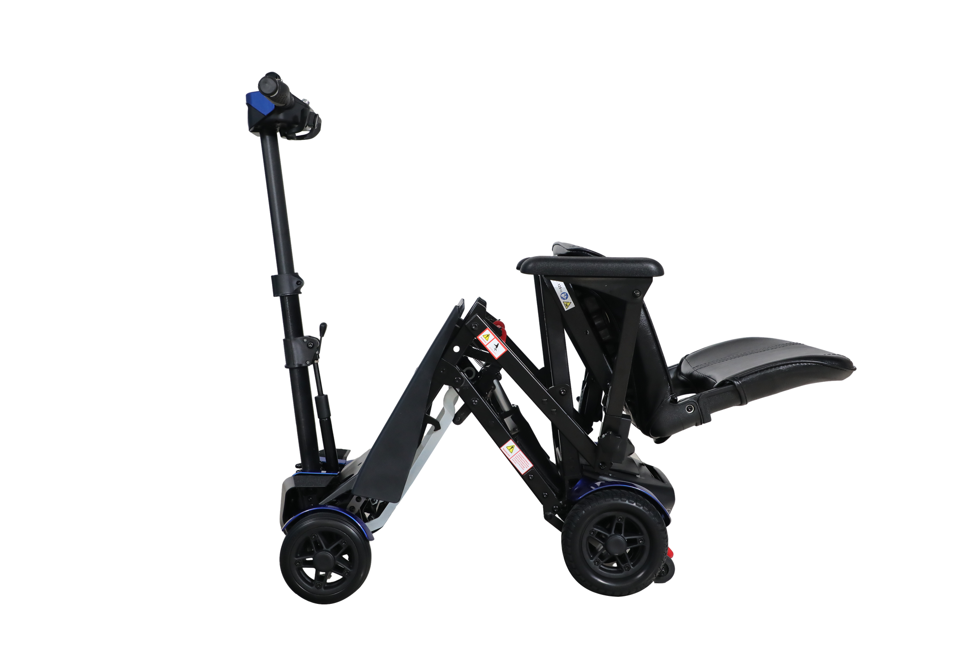 S302151 Electric Folding Mobility Scooter Blue Abs,Aluminium Alloy,Pvc,Rubber