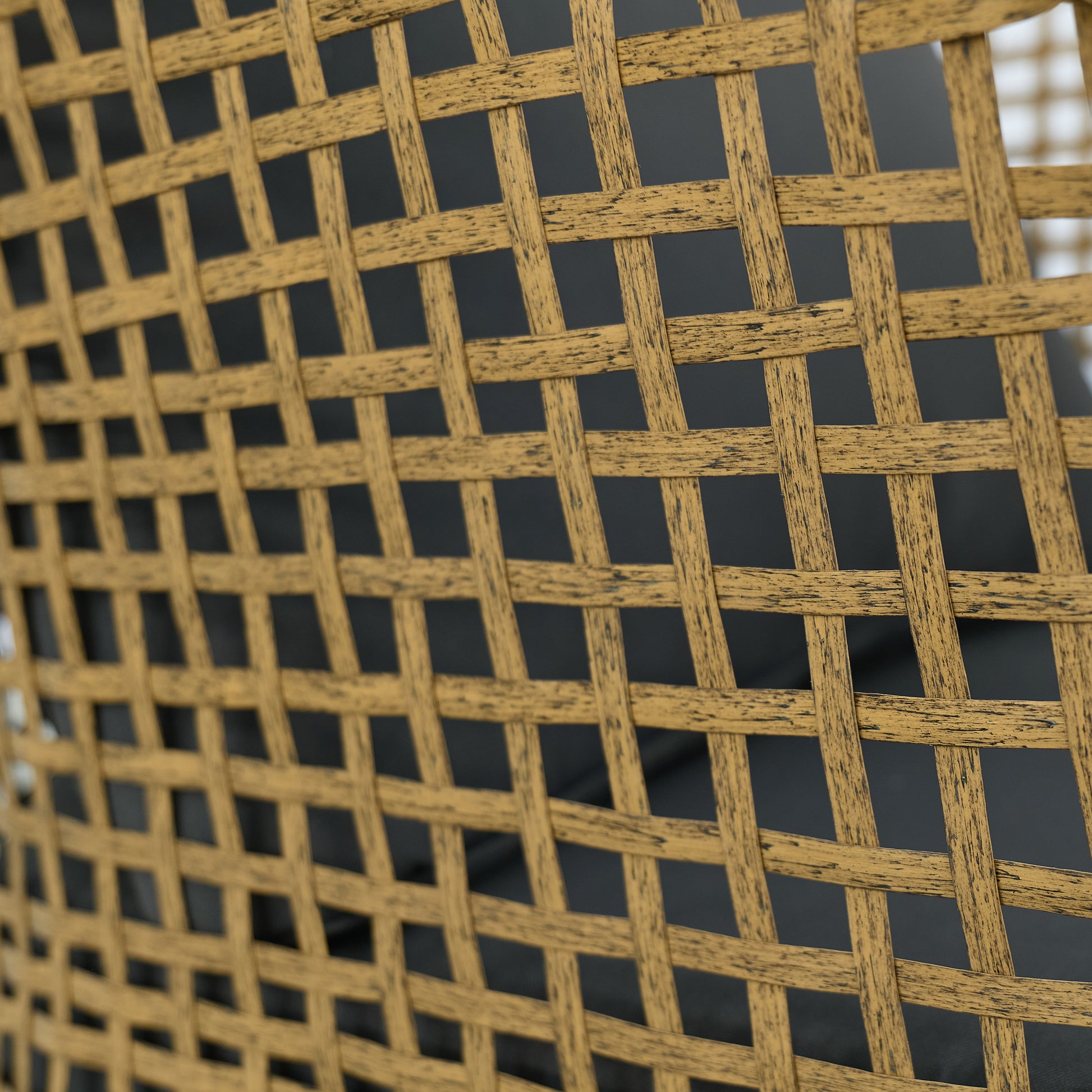 Outdoor Wicker Chairs And Table Bistro Conversation Furniture Set, 3 Pieces For Porch, Balcony, Deck, Patio, Backyard, Natural Color Gray Aluminum