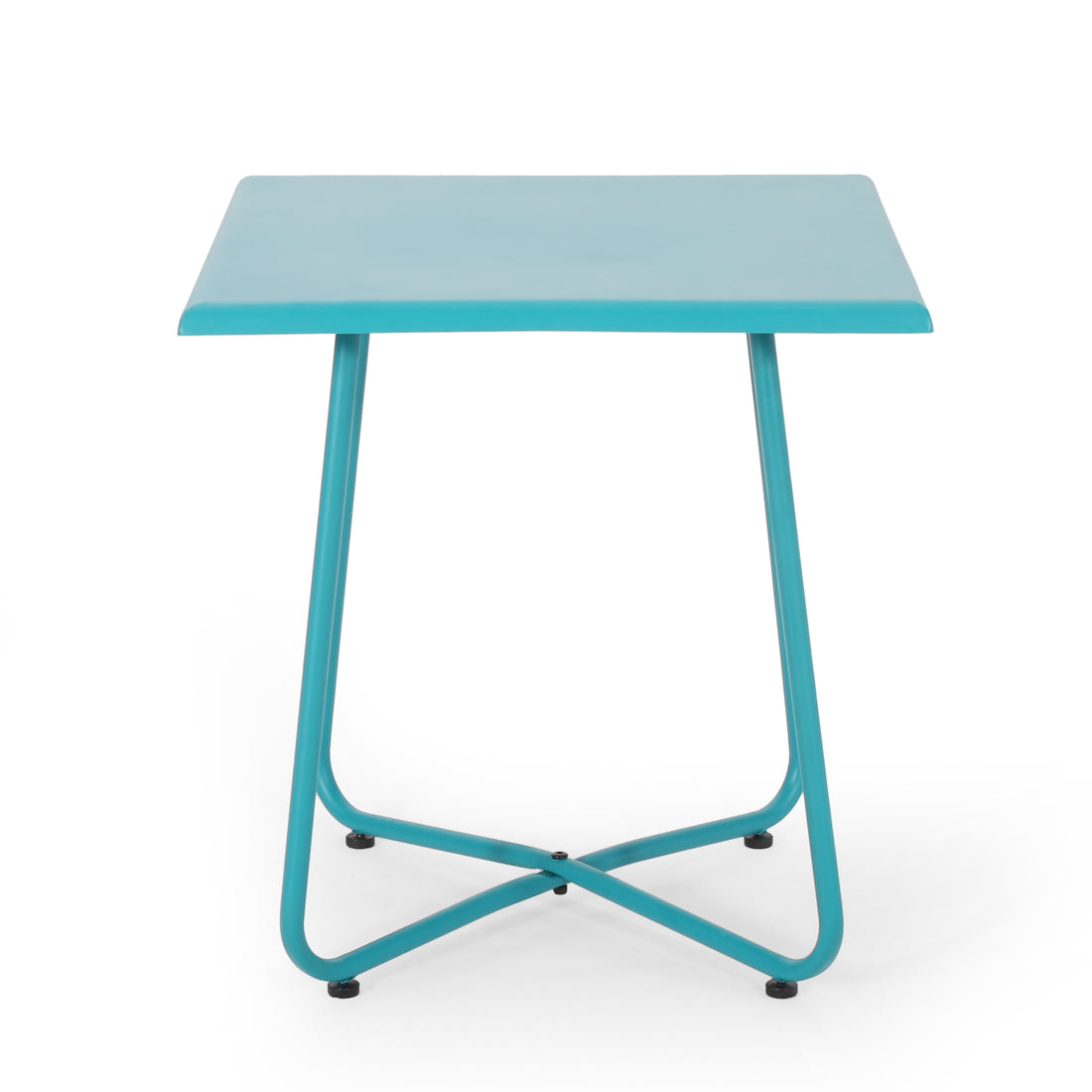 Alder 18" Side Table - Teal Iron