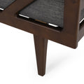 Chaise Lounge Charcoal Fabric