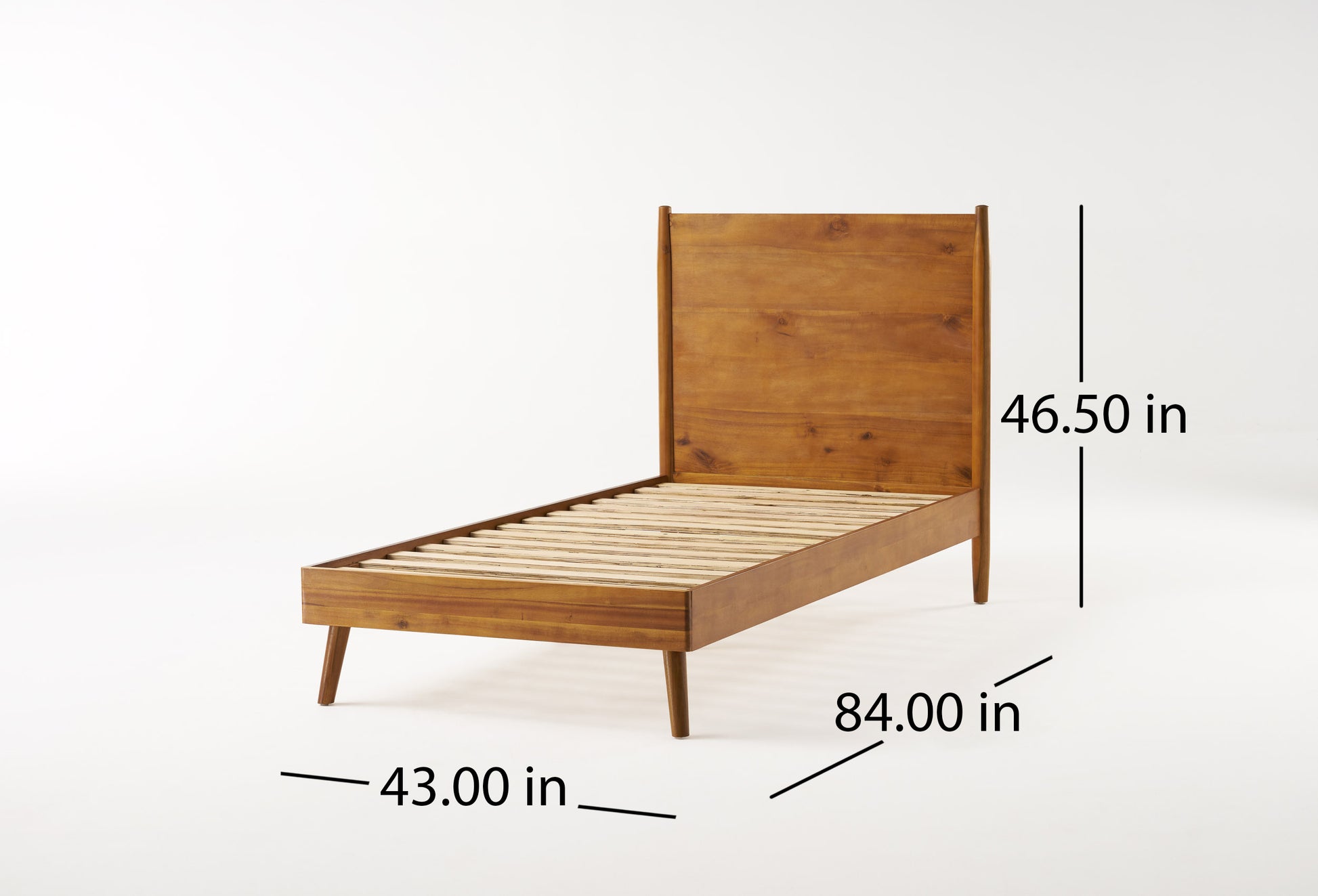 Cohron Solid Wood Platform Bed Twin Xl Bed Twin Xl Natural Acacia Wood