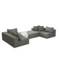 Modern Upholstered Sectional Sofa Couch Set,Modular 132