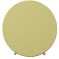 Light Yellow Side Table With Turned Pedestal Light Yellow Primary Living Space Traditional Round Wood Pedestal