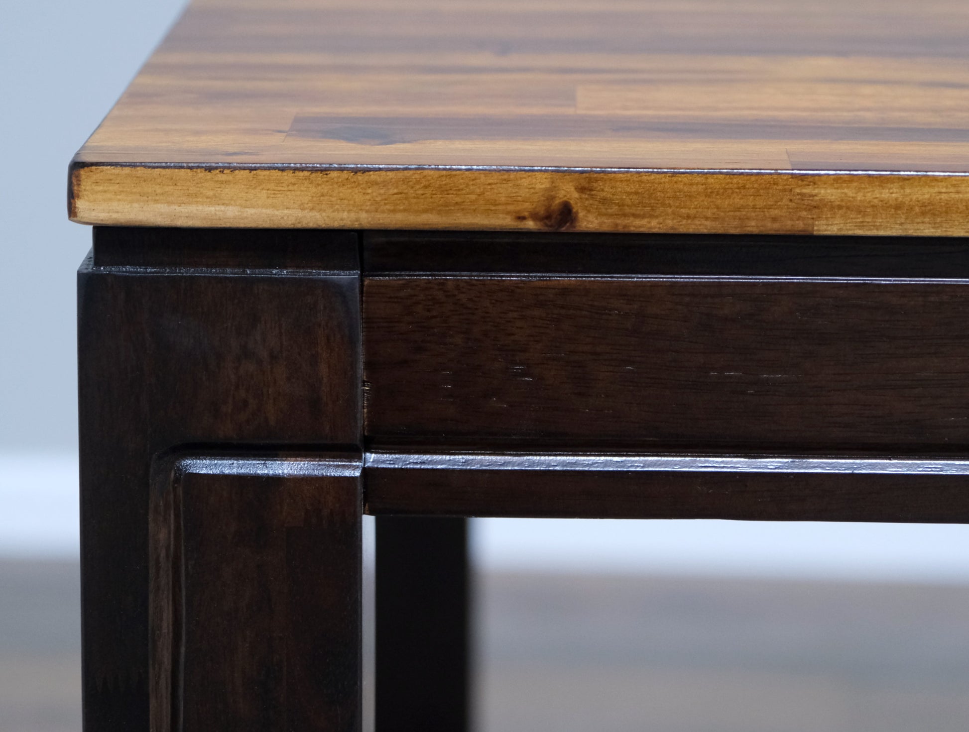 Timberline Brown Gathering Height Table Brown Solid Wood