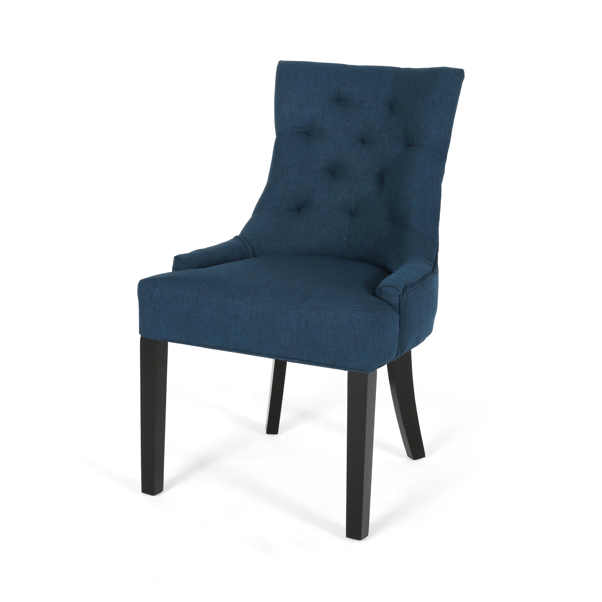 Cheney Dining Chair Kd Mp2 Set Of 2 Navy Blue Fabric