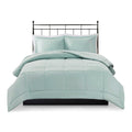 Microcell Down Alternative Comforter Mini Set King Blue Microfiber