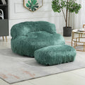 Coolmore Bean Bag Chair, Floor Sofa With Handle,Accent Sofa Chair With Ottoman For Gaming Reading Relaxing Mint Green Mint Green Plush
