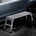 Work Platform Aluminum Portable Bench Folding Ladder Ansi Capacity 225 Lbs 40