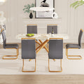 Large Modern Minimalist Rectangular Dining Table With 0.39 