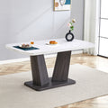 Modern Dining Table, Dining Room Table With 63