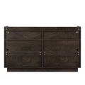 Dresser Cabinet,Barcabinet,Buffet Sideboard Storage Cabinet,Buffet Server Console Tablestorge Cabinetsolid,For Dining Room,Living Room,Kitchenhallway,Shaped Door Panels, Gold Metal Handle,Color: Brown Standard 5 Or More Spaces Distressed Finish Brown