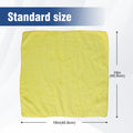 Microfiber Towel, Absorbent, Suitable For Car Cleaning, Kitchen, Glass Scrubbing, Etc., 16*16 Inches, 18 Packs Yellow Microfiber
