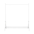Garment Rack Freestanding Hanger Multi Functional Single Pole Bedroom Clothing Rack Bedroom, White White Bedroom Metal
