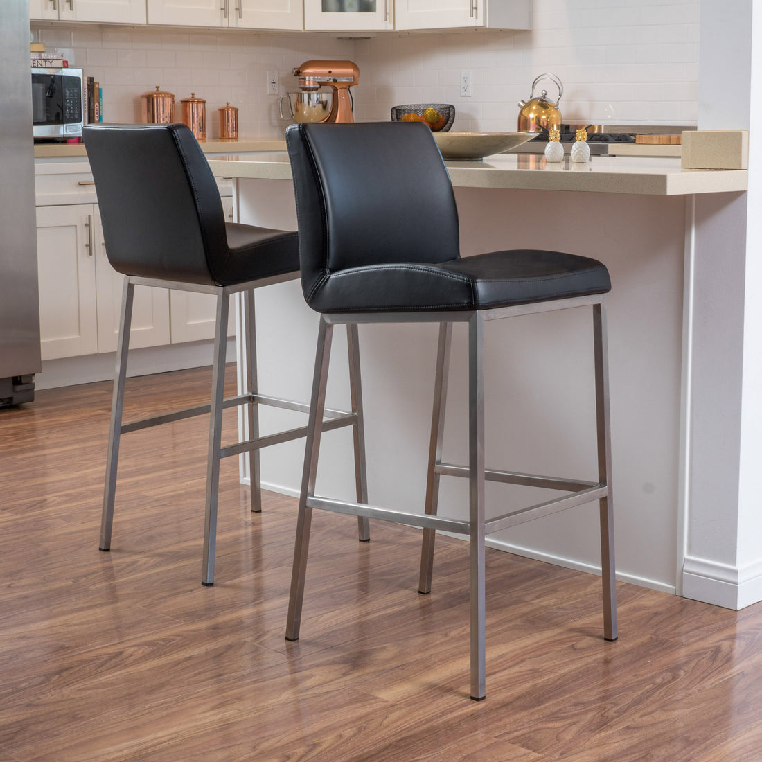 Barstool Black Wood