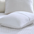 3 Piece Quilt Set White Full Queen Full White Cotton