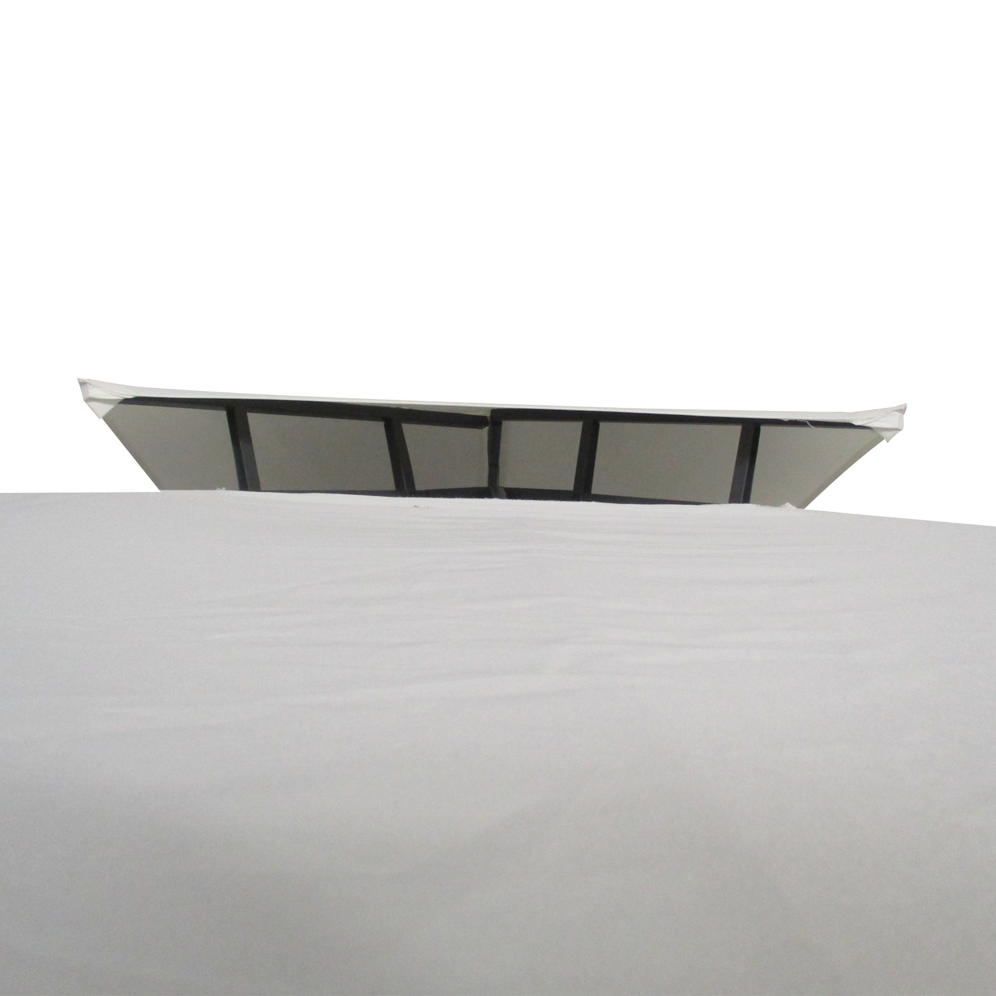 Outsunny 10' X 13' Patio Gazebo, Double Roof Outdoor Gazebo Canopy Shelter With Screen Decorate Corner Frame, For Garden, Lawn, Backyard And Deck, Cream White Cream White Steel