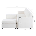 Modern Large Sectional Sofa, U Shape Modular Sectional Couch With Storage Function,123