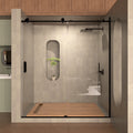 Frameless Sliding Shower Door 58 60 In. W X 76 In. H, Bathroom Sliding Door With 5 16