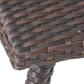 Honolulu Brown Side Table Brown Rattan