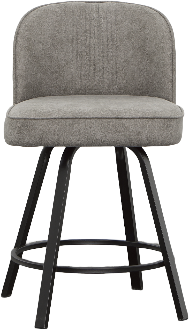 Anaheim Swivel Counter Chair Dark Gray Dark Gray Wood