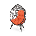 Palazzo Teardrop Chair Brown Pe Rattan Iron Waterproof Fabric