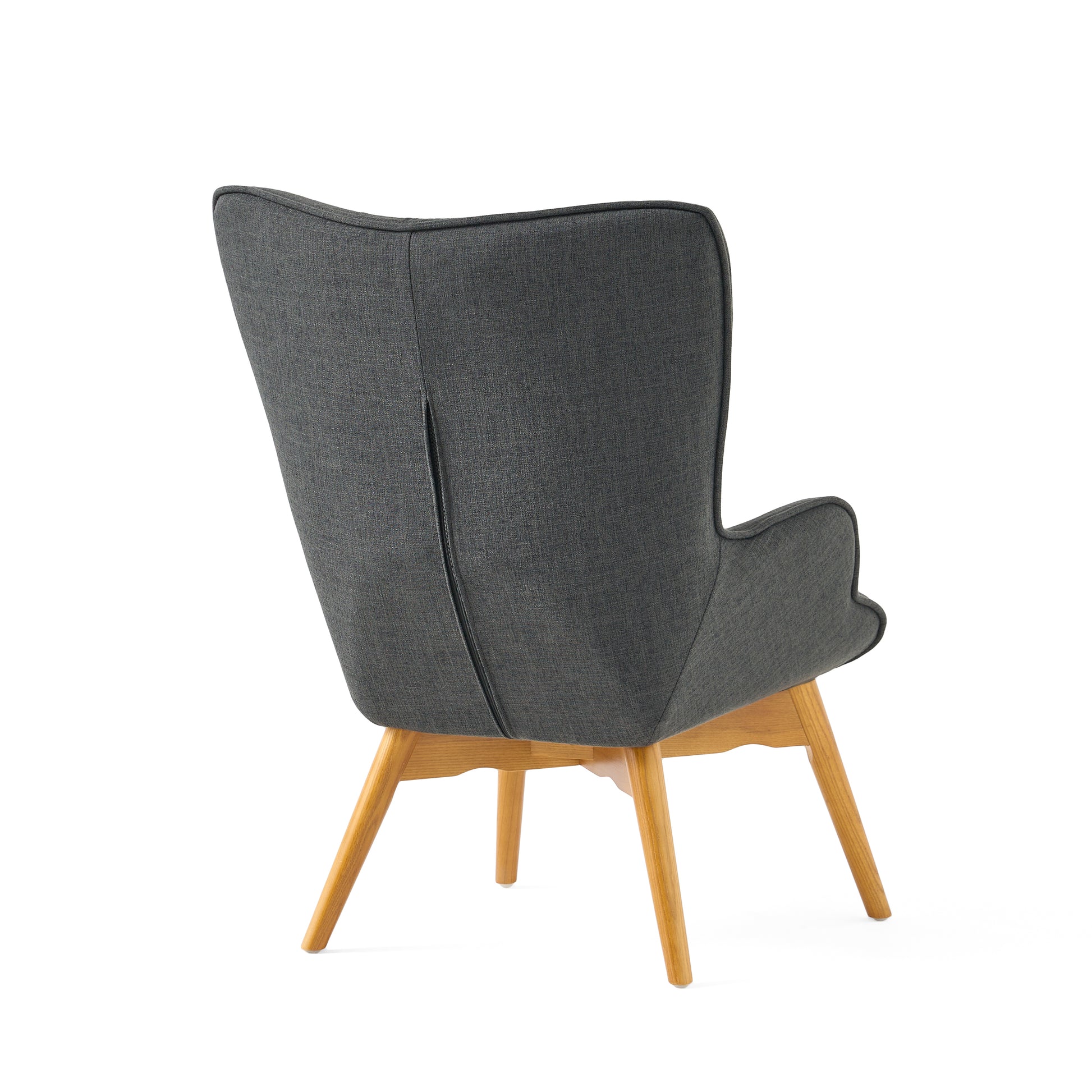 Contour Chair Set Dark Grey Fabric