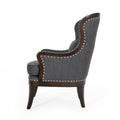 Accent Chair Charcoal Fabric