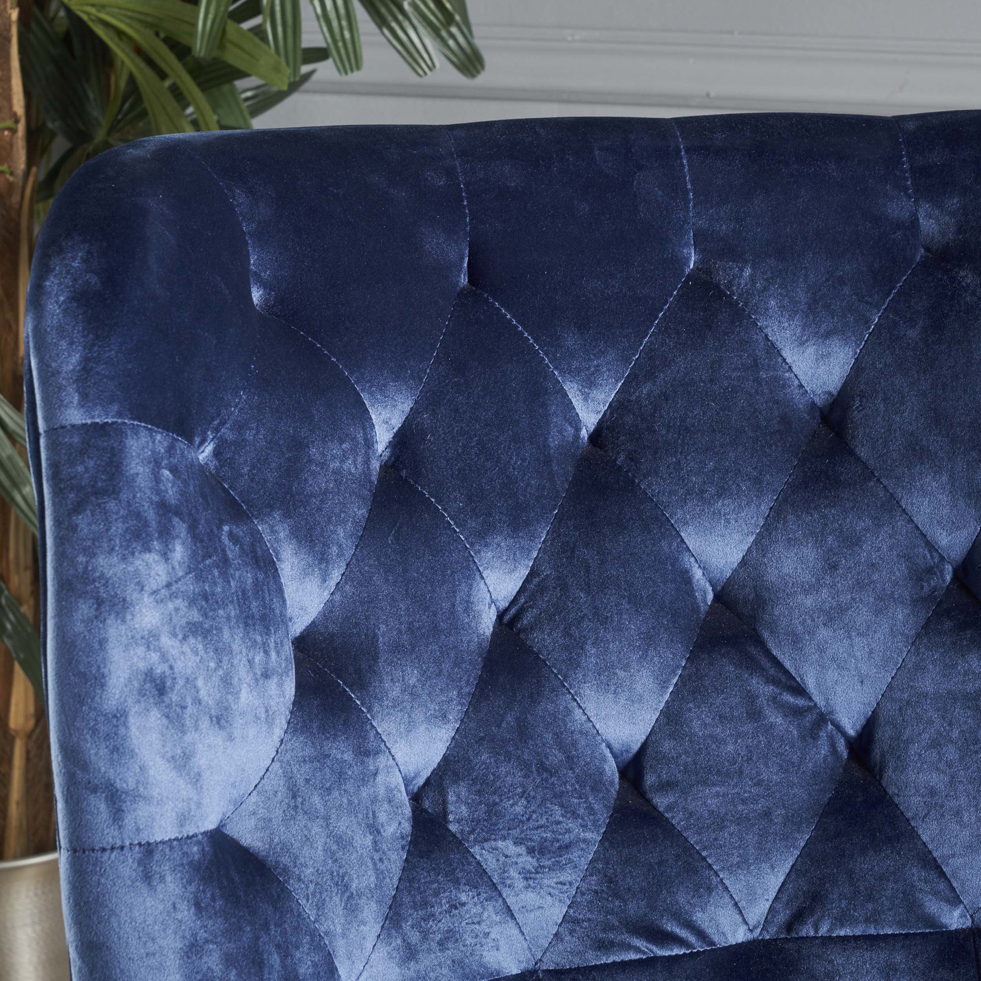 Club Chair Blue Velvet