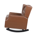 Rocking Chair Light Brown Pu