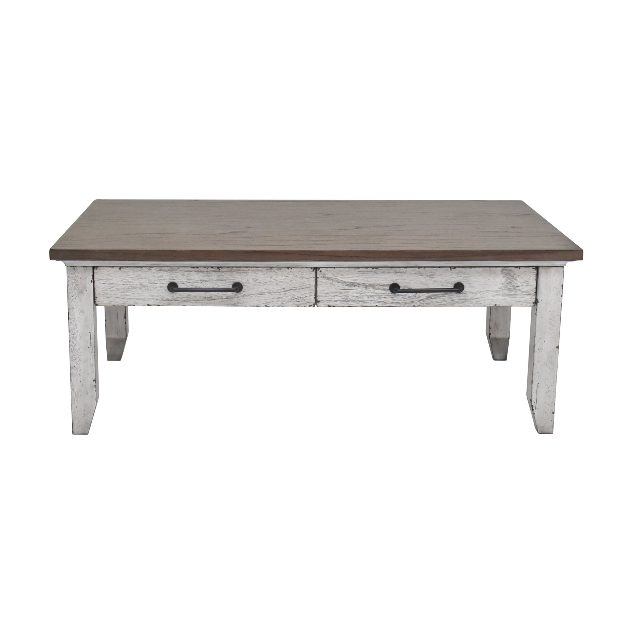 Bear Creek Cocktail Table White White Wood