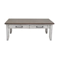 Bear Creek Cocktail Table White White Wood