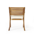 Hermosa Kd Wood Dining Chair Set Of 2 Yes Teak Water Resistant Cushion Acacia Wood