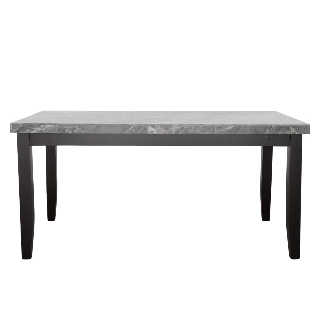 Napoli Gray Marble Top Dining Table Dark Gray Dark Gray Marble