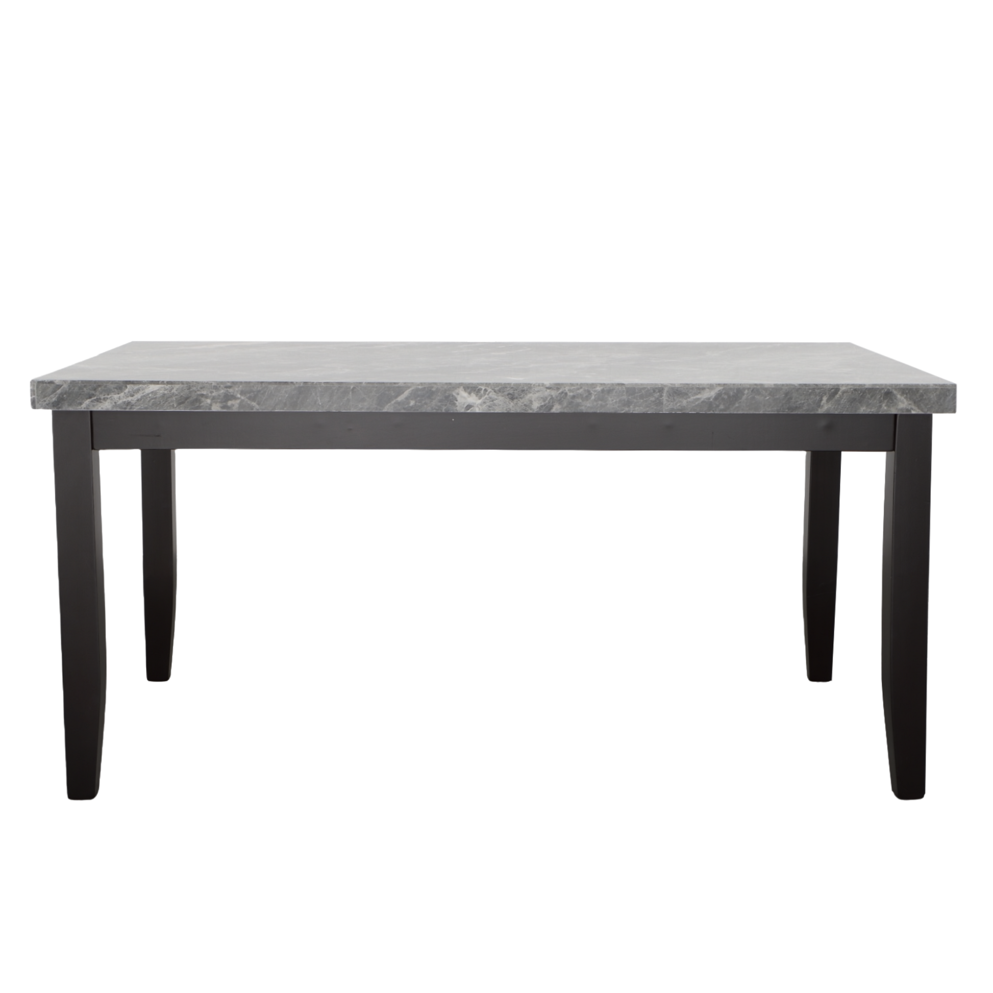 Napoli Gray Marble Top Dining Table Dark Gray Dark Gray Marble