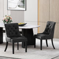 Cheney Dining Chair Kd Mp2 Set Of 2 Black Pu