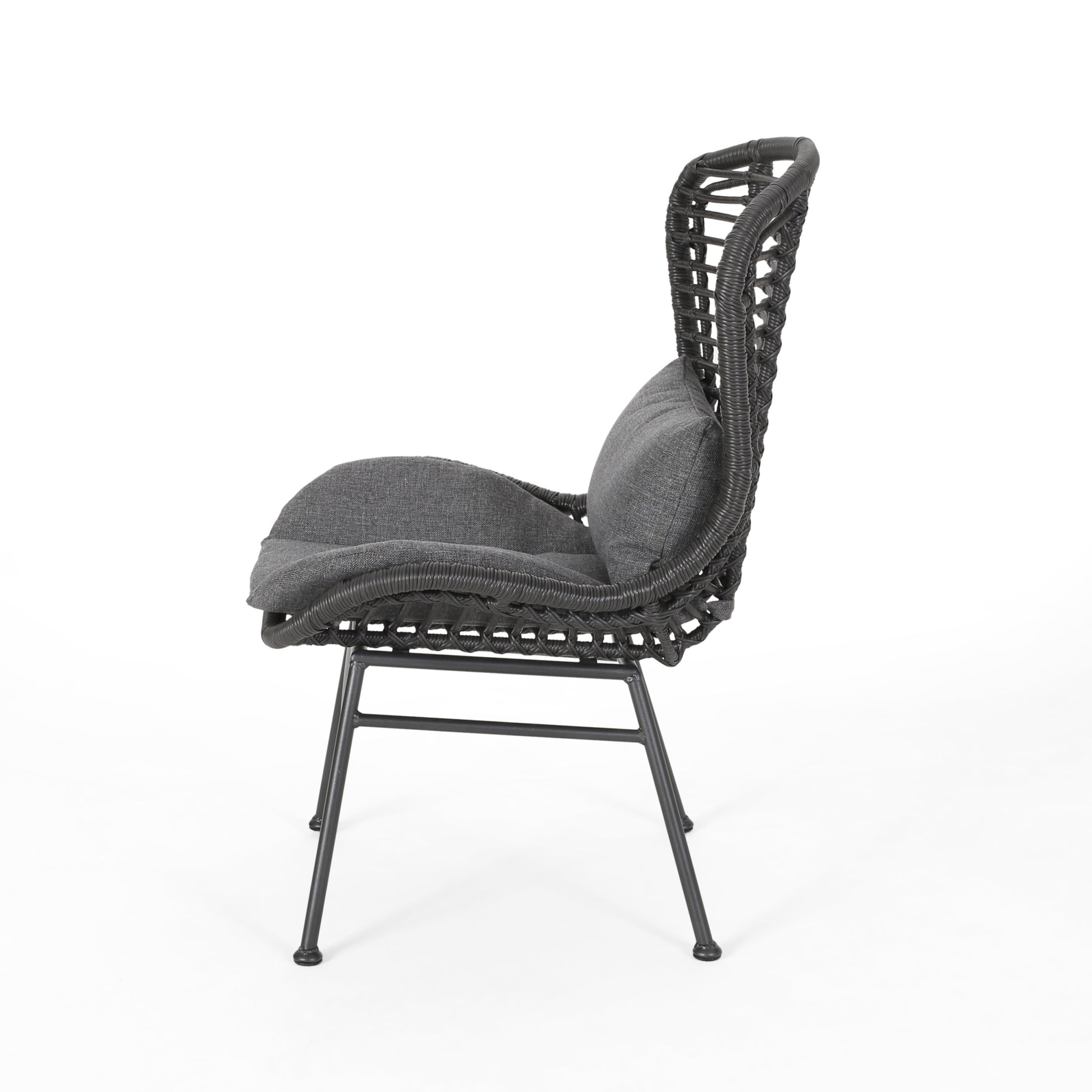 La Habra Chair Grey Iron Plastic
