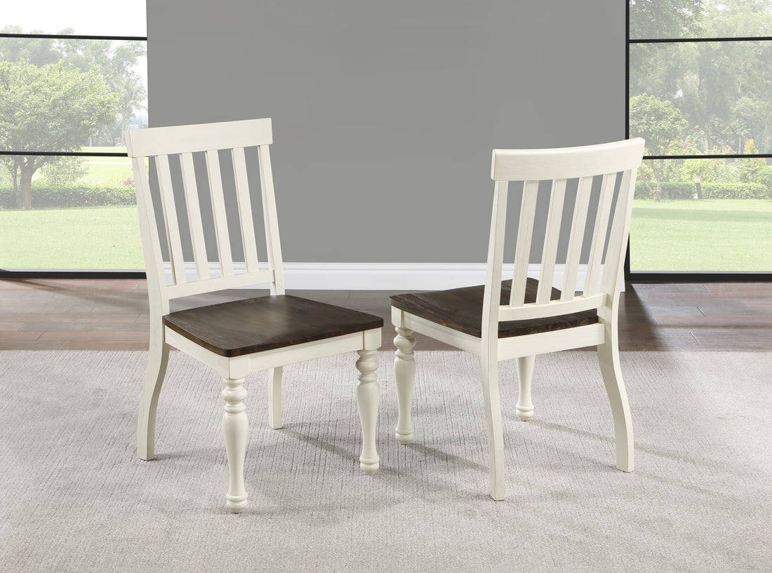 Joanna Side Chair Set Of 2 White White Wood