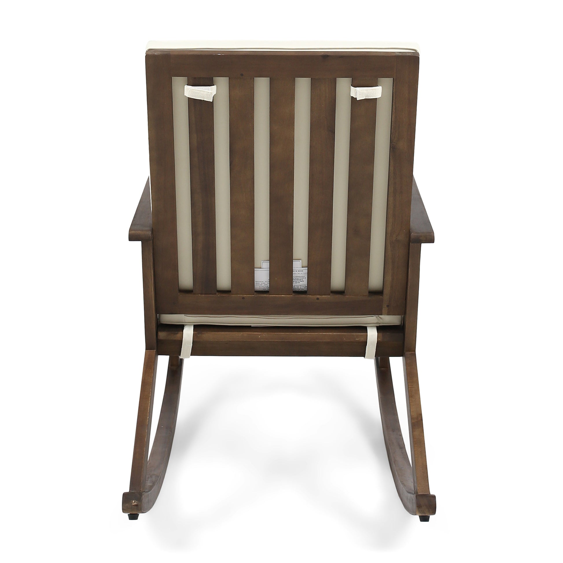 Gus Rocking Chair Brown Gray Acacia Wood