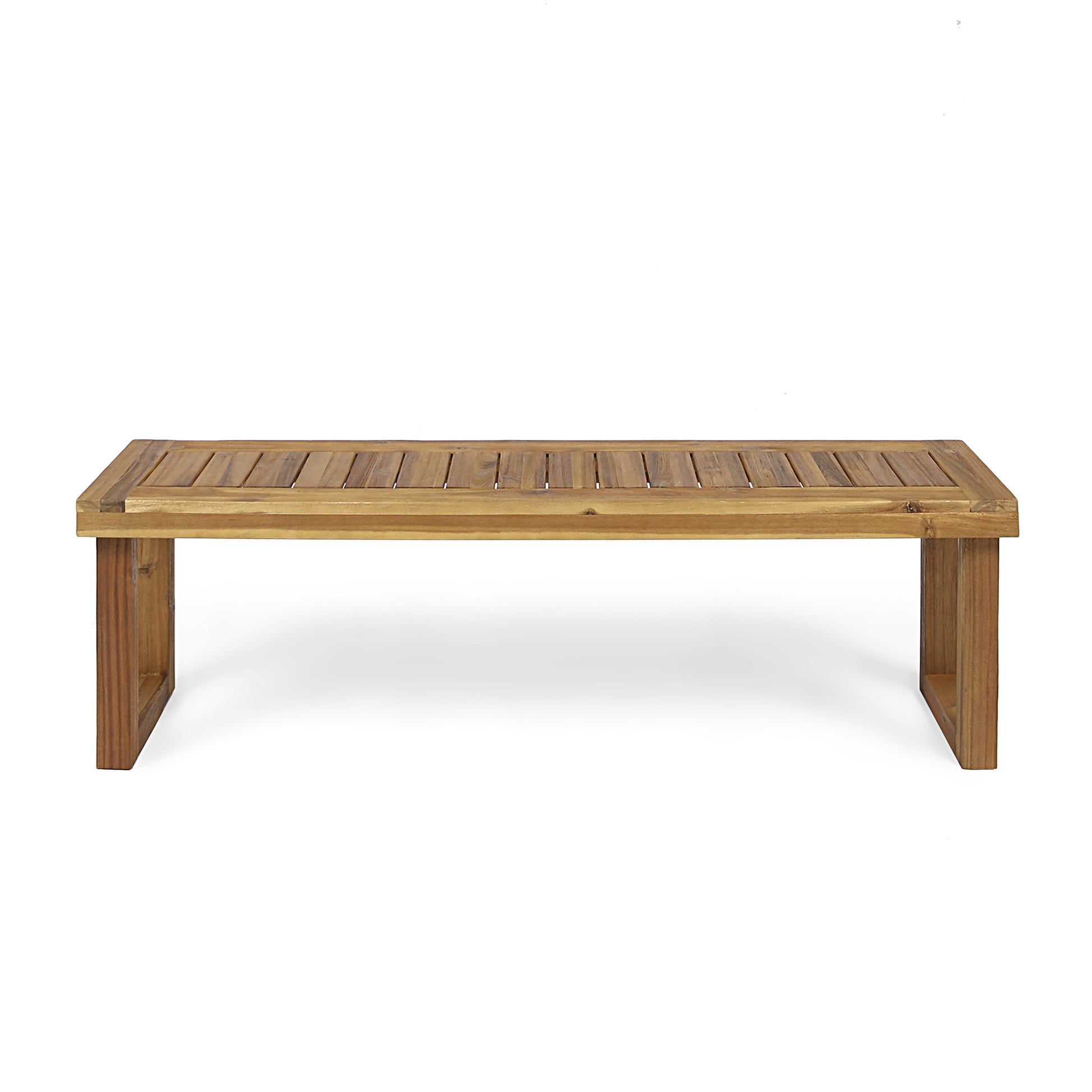 Nestor Bench, Natural Natural Acacia Wood