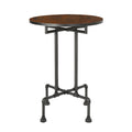 Bar Table Brown Black Mdf