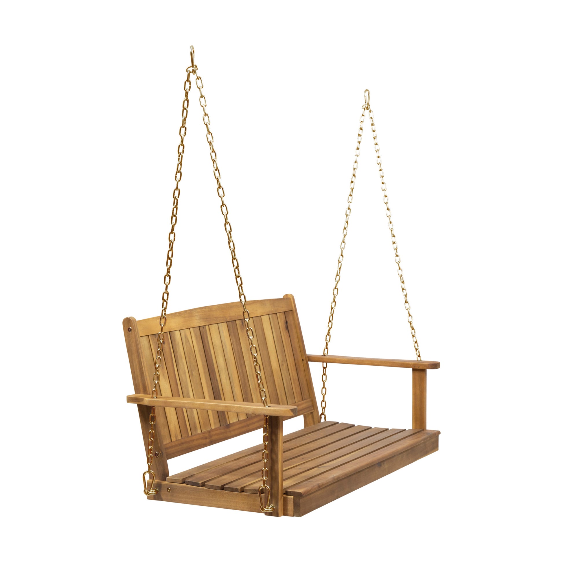 Tambora Porch Swing Teak Wood Metal