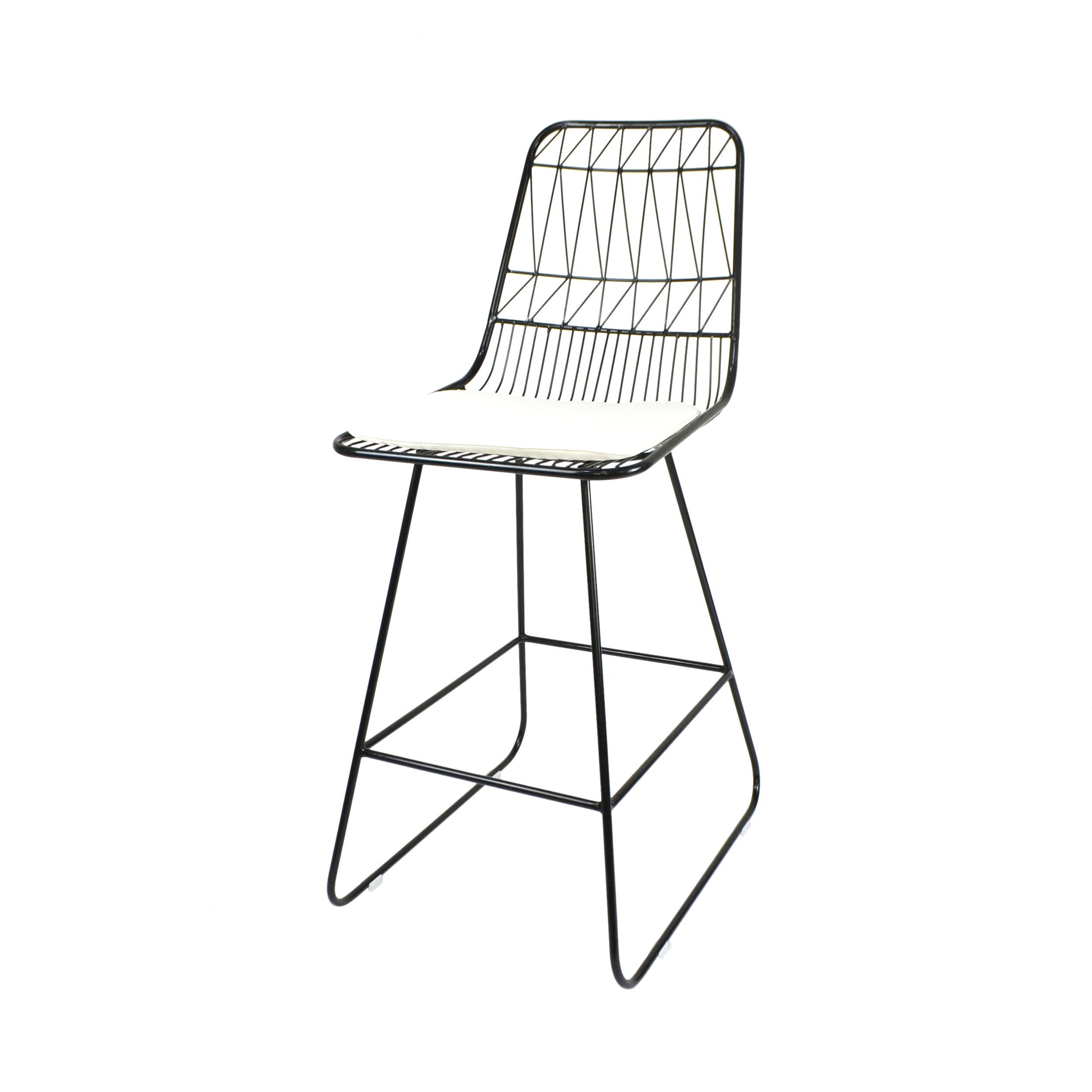 Niez Counter Stool Black Ivory Iron
