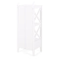 1 Drawer Storage Rack White Mdf